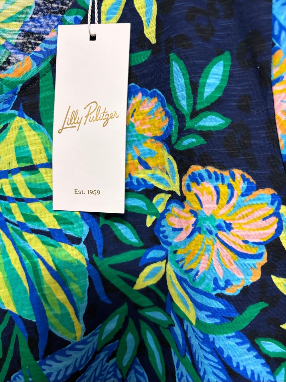 NWT Lilly Pulitzer Etta Scoop Neck in Multi The Hottest Spot size Women’s XXL - Picture 4 of 8